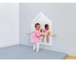 EduCasa Wandspiegel - Huis (wit, zonder loopstang) - Afbeelding 3