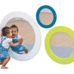 Spiegel rond L-Wit