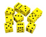 Zachte dobbelstenen - 10 stuks