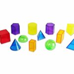 Geometrische vormen (12 stuks - 6 kleuren transparant)