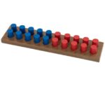 Sorteerbord met houten cilinders (20 stuks)