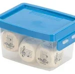 5 Dobbelstenen met muziekbalk