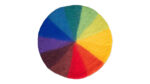 Ronde regenboogmat, 52 cm