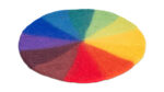 Ronde regenboogmat, 52 cm - Afbeelding 2