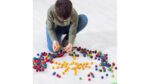 Regenboogkleurige vilten ballen - Afbeelding 2