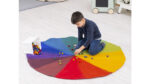 Regenboogkleurige vilten ballen - Afbeelding 3