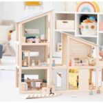 Poppenhuis 3-verdiepingen incl. meubels - Afbeelding 3