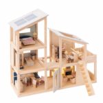 Poppenhuis 3-verdiepingen incl. meubels - Afbeelding 4