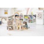 Poppenhuis 3-verdiepingen incl. meubels - Afbeelding 5