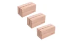 Massief houten standaards, set van 3