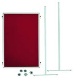 Presentatie bord 75x120 cm-rood los