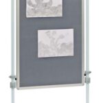 Presentatie bord 75x120 cm-grijs los