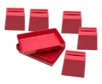 Beker quiz incl. schalen, rood