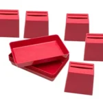 Beker quiz incl. schalen, rood