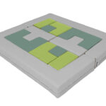 Combinatie-puzzelset groen/grijs