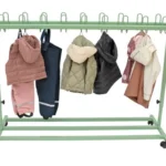 Verrijdbare & Hoogte verstelbare Garderobe - Pale Green
