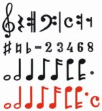 Magnetische Noten Set 240 Stuks