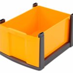 Grote lade - geel/zwart frame