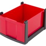 Grote lade - rood/zwart frame