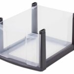 Grote lade - transparant/zwart frame