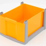 Grote lade - geel/grijs frame