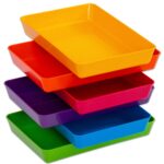 TreeNside Biokunststof sorteerschalen set 6/St. 26 x 18 x 12 gekleurd
