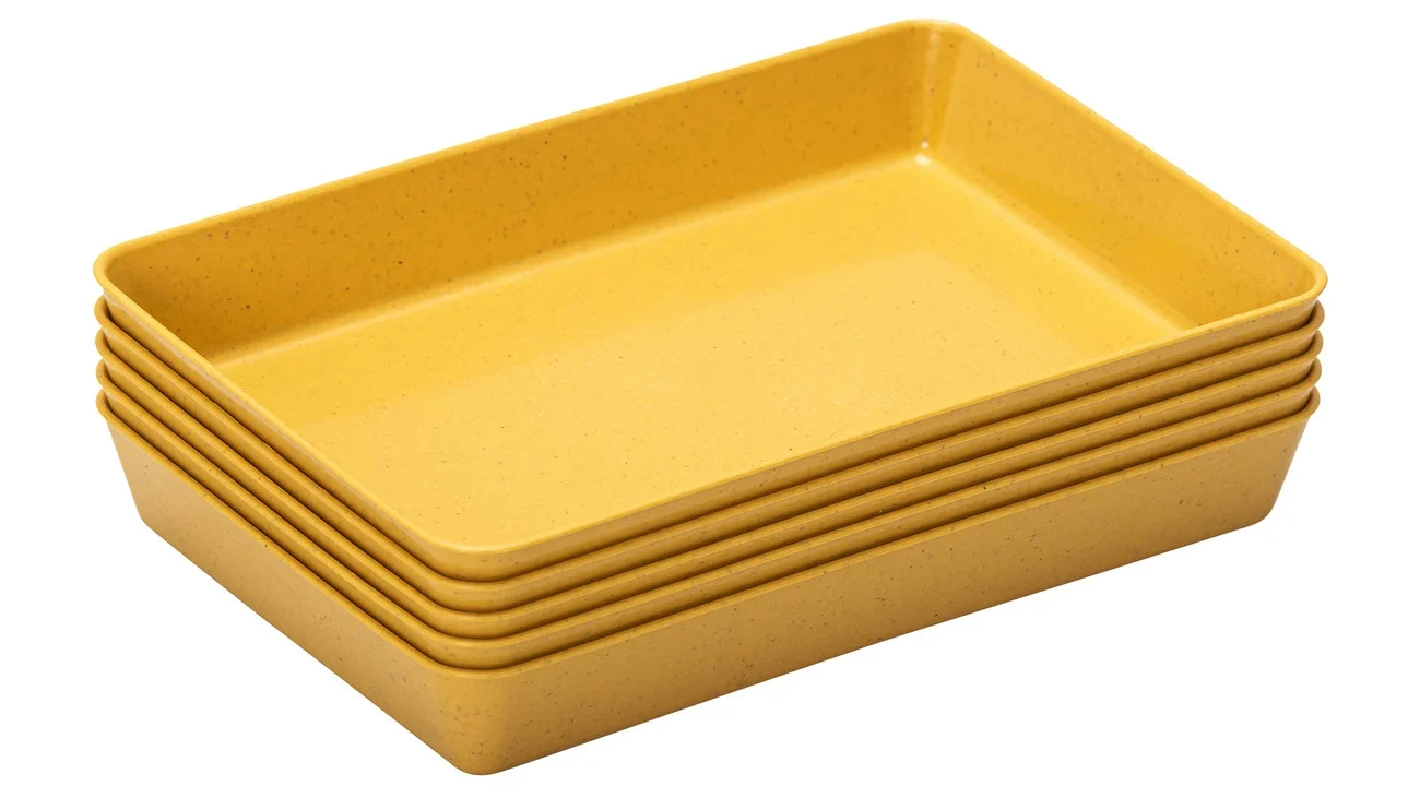 850407_a.webp 5 treeNside Materiaal bakjes klein, saffraangeel - Afbeelding 1