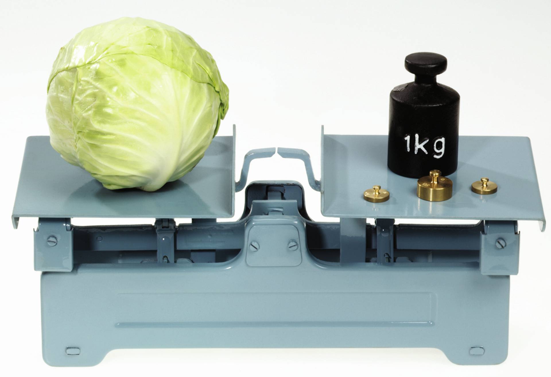 85270_b-Rekenen-Wegen-Weegschaal-5kg.jpg School Weegschaal Metaal XL - Afbeelding 1