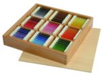 Montessori - Kleurtabletten in houten kist - Afbeelding 2