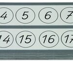 Nummerbord voor cijfers tot 20