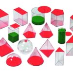Geometrische vormen, vulbaar met vloeistof en af te sluiten met deksel. 17 vormen tot 6 cm hoog.
