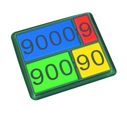 86997_d_vinco.jpg Getalkaarten 1-9,000-Magn. met tray - Afbeelding 1