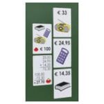 Magnetische winkelafrekenset voor demonstratie op het bord, met decimale euro bedragen