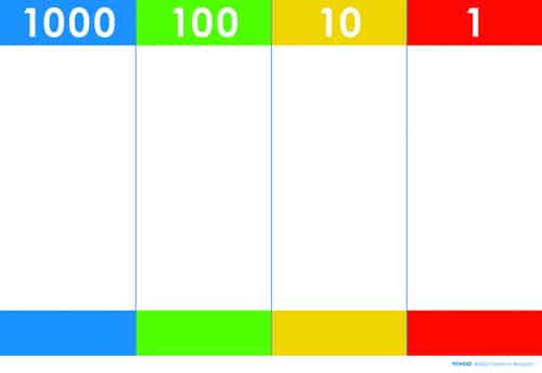 89884_a.jpg Demobord voor basis 10, gekleurd - Afbeelding 1