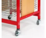 Droogrek A3 Rood XL (verrijdbaar) - Afbeelding 4