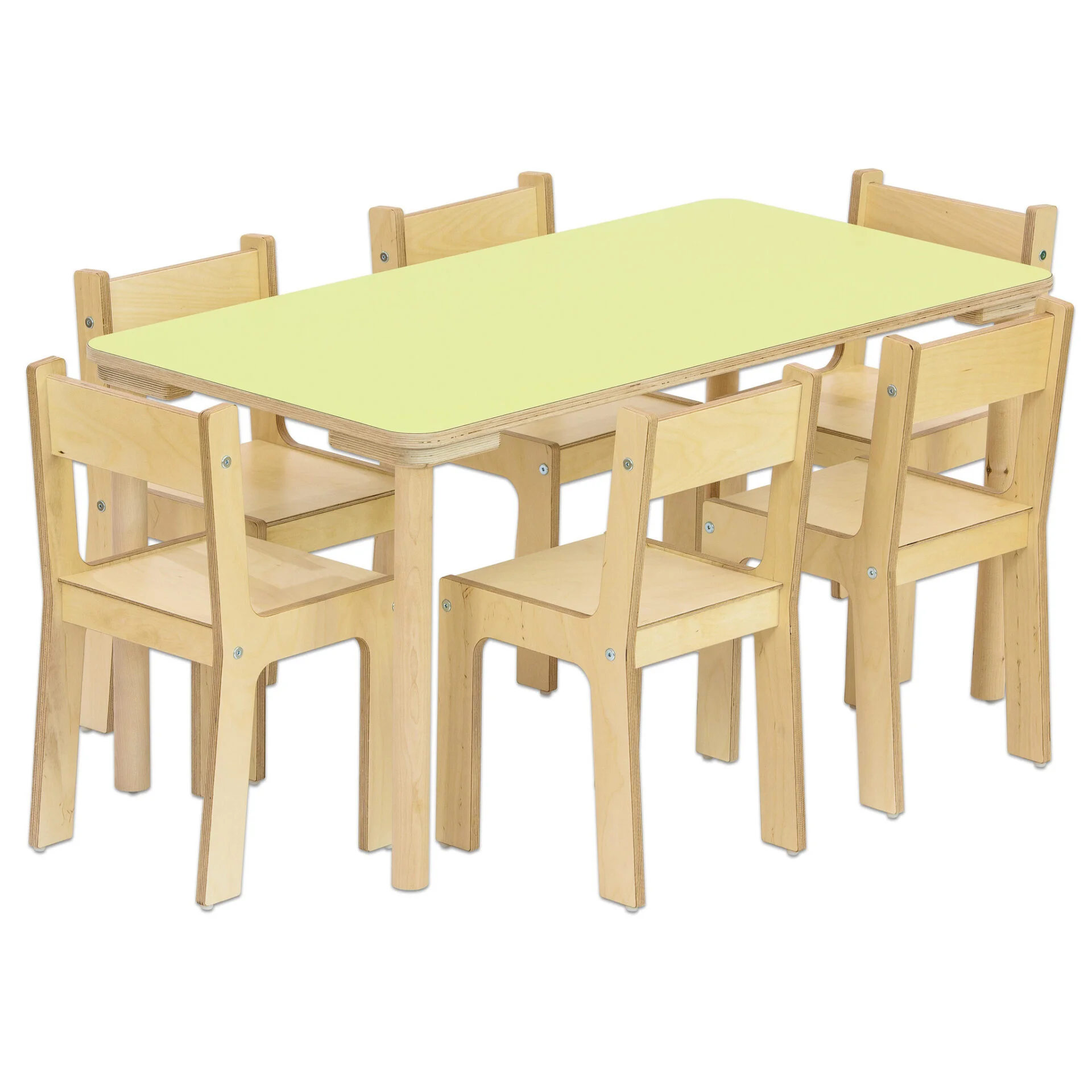 97326_h-ZN.webp BACCUS Kleutermeubel Set 7-dlg Rechthoek 120x60cm - Afbeelding 1
