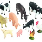 Boerderijdieren set 3- 10/St.