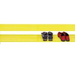 Laag schoenenrek 100 cm-rood