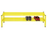 Laag schoenenrek 150 cm-aluminium - Afbeelding 2