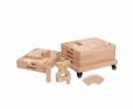 Wagen met houten bouwstenen (speciale vormen)
