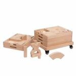 Wagen met houten bouwstenen (speciale vormen)