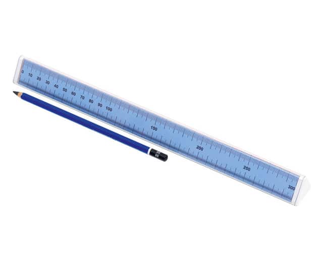 Betzold-Einheiten-Lineal-88225_a-XL.jpg Liniaal 30 cm (3 zijden - 3 meet-eenheden) - Afbeelding 1