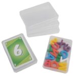 Leren kaartenbox, 5 stuks