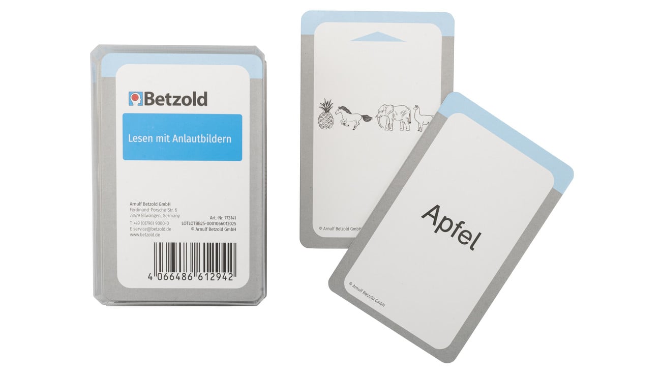 Betzold-Lesen-mit-Anlautbildern-Karten-fuer-den-Magischen-Zylinder-E_773141_a-ZD.jpg Lezen met beginletterafbeeldingen – kaartenset - Afbeelding 1