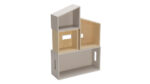 Modulair poppenhuis, 4-delig - Afbeelding 2