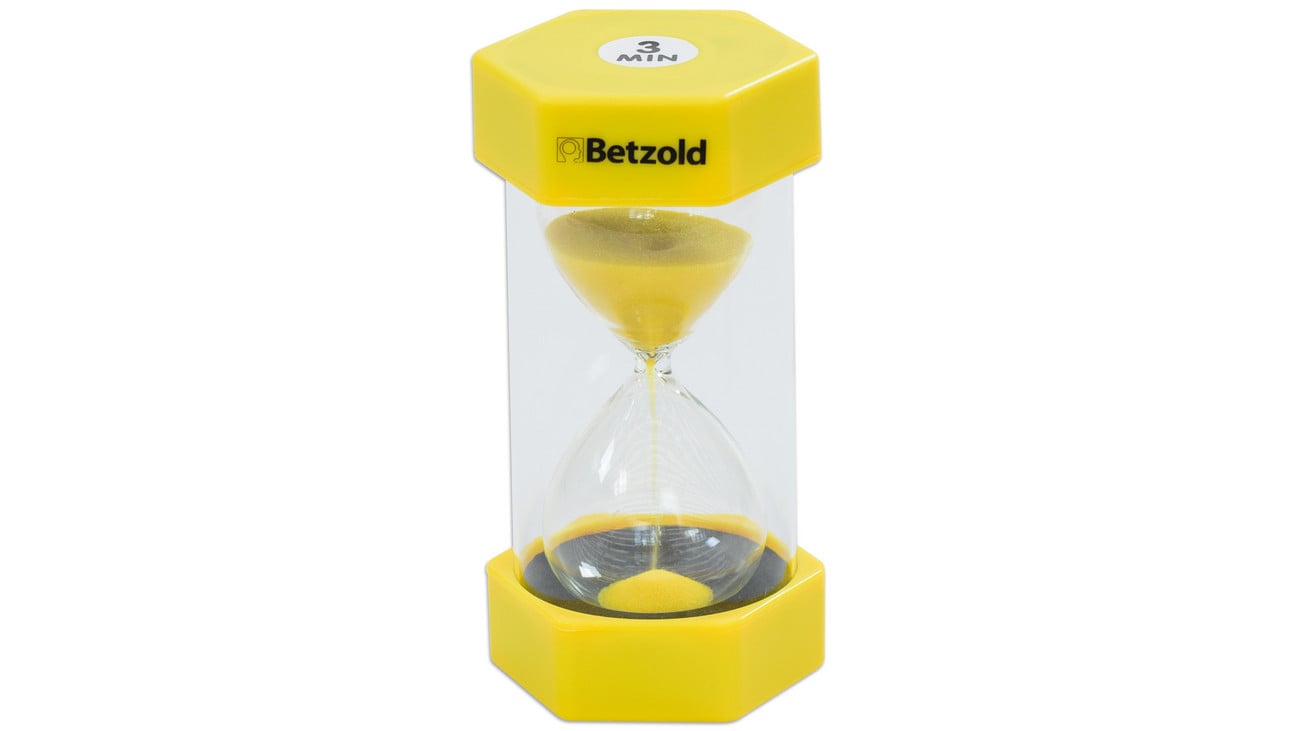 Betzold-Sanduhr-758682_h-ZD.jpg Zandloper 3 minuten - Afbeelding 1