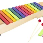 Sopraanxilofoon in Boomwhackers-kleuren,