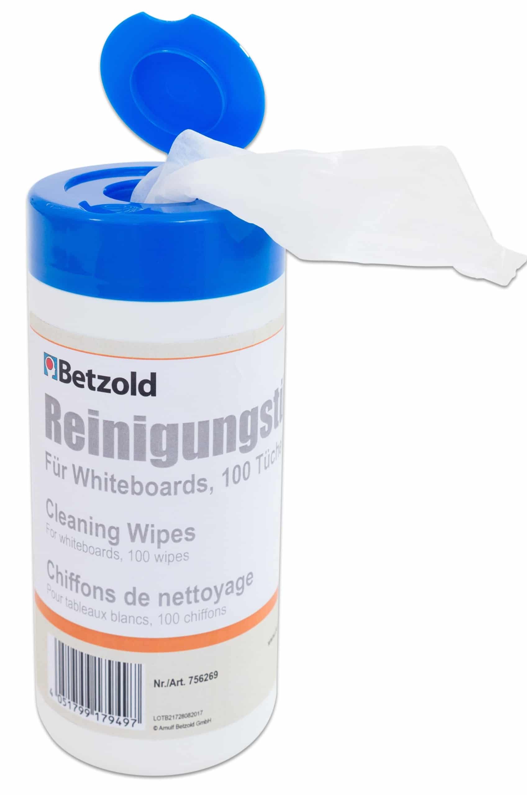 E_756269_a-scaled-1.jpg Betzold reinigingsdoekjes, 100 doekjes - Afbeelding 1