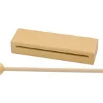 Houten blokkentrommel met hamer