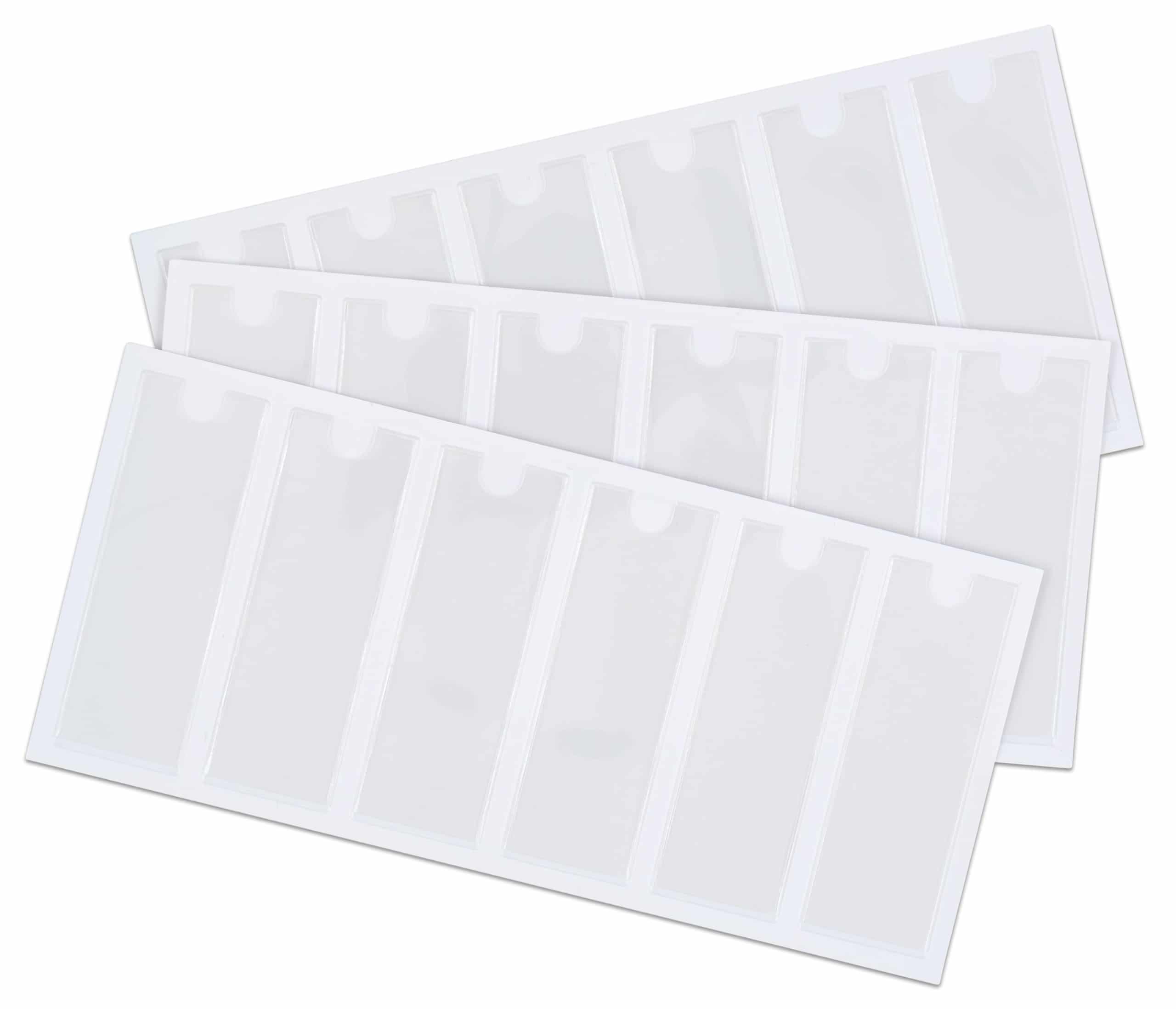 E_758954_a-scaled-1.jpg Zelfklevende doorzichtige insteekhoesjes 18 stuks 2,5 x 7,5 cm - Afbeelding 1
